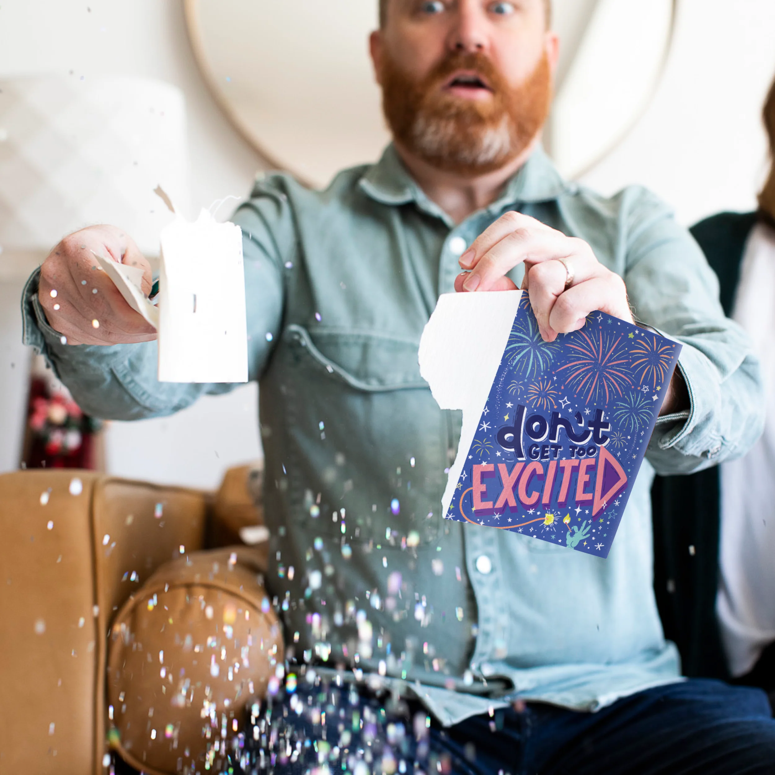 Endless NSFW Moaning Congrats Card with Glitter - Image 4