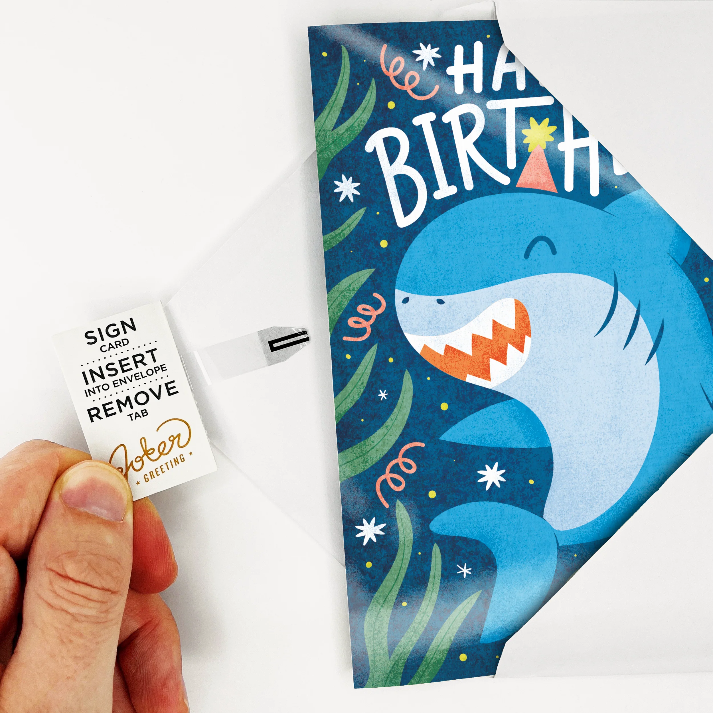 Endless Baby Shark Birthday Card with Glitter - Image 4