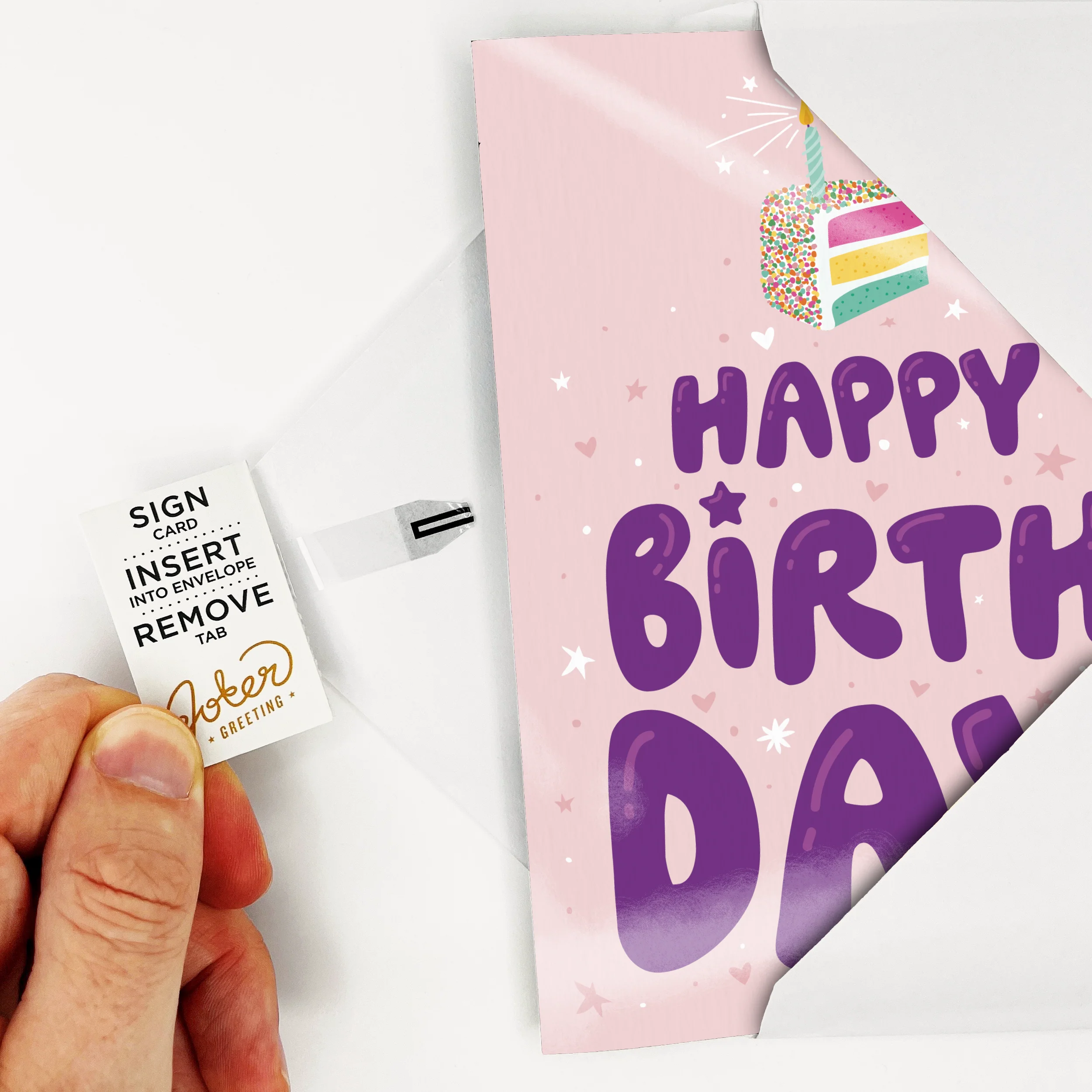 Endless Birthday Cake Card with Glitter - Image 4