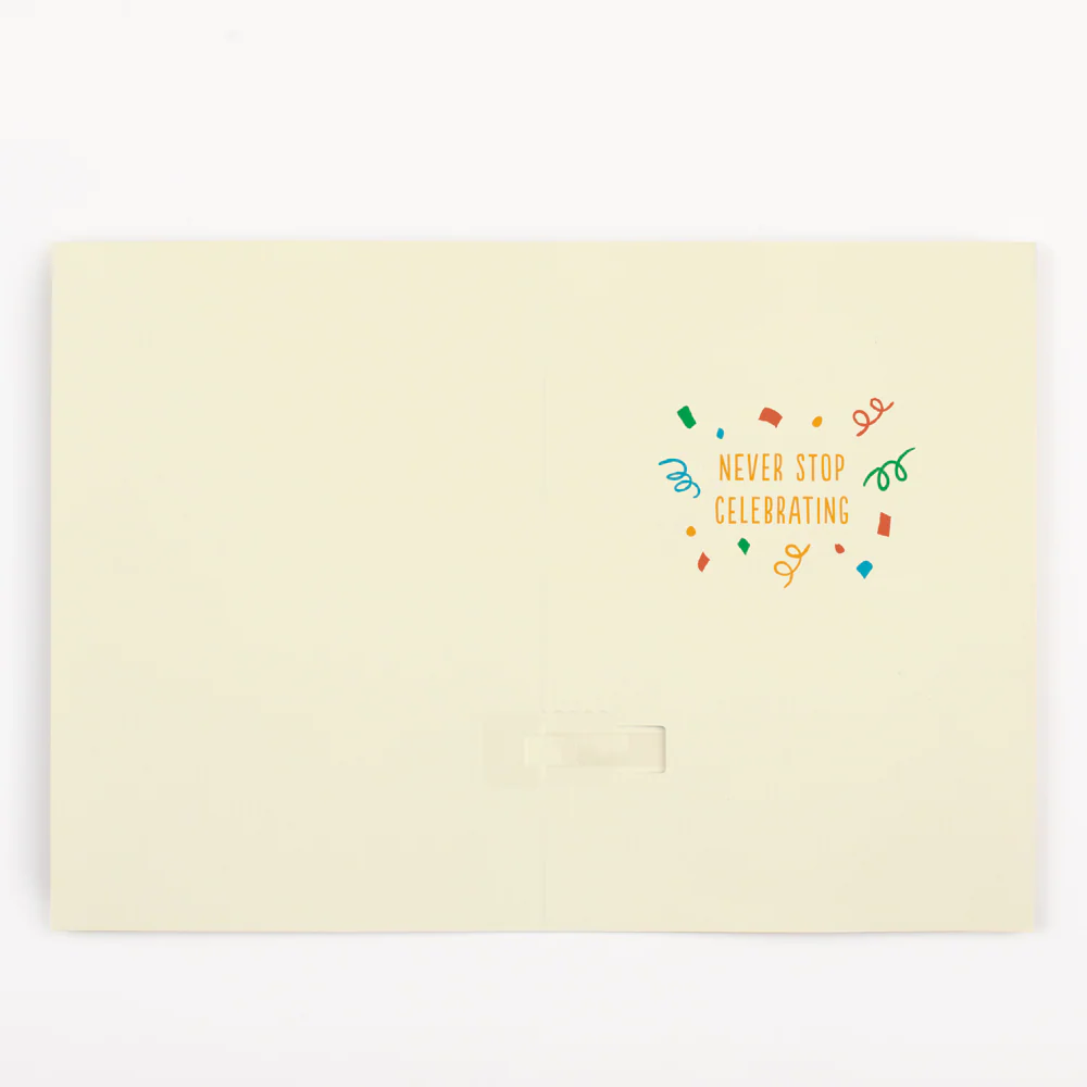 Endless "Never Gonna Give You Up" Birthday Card with Glitter - Image 3