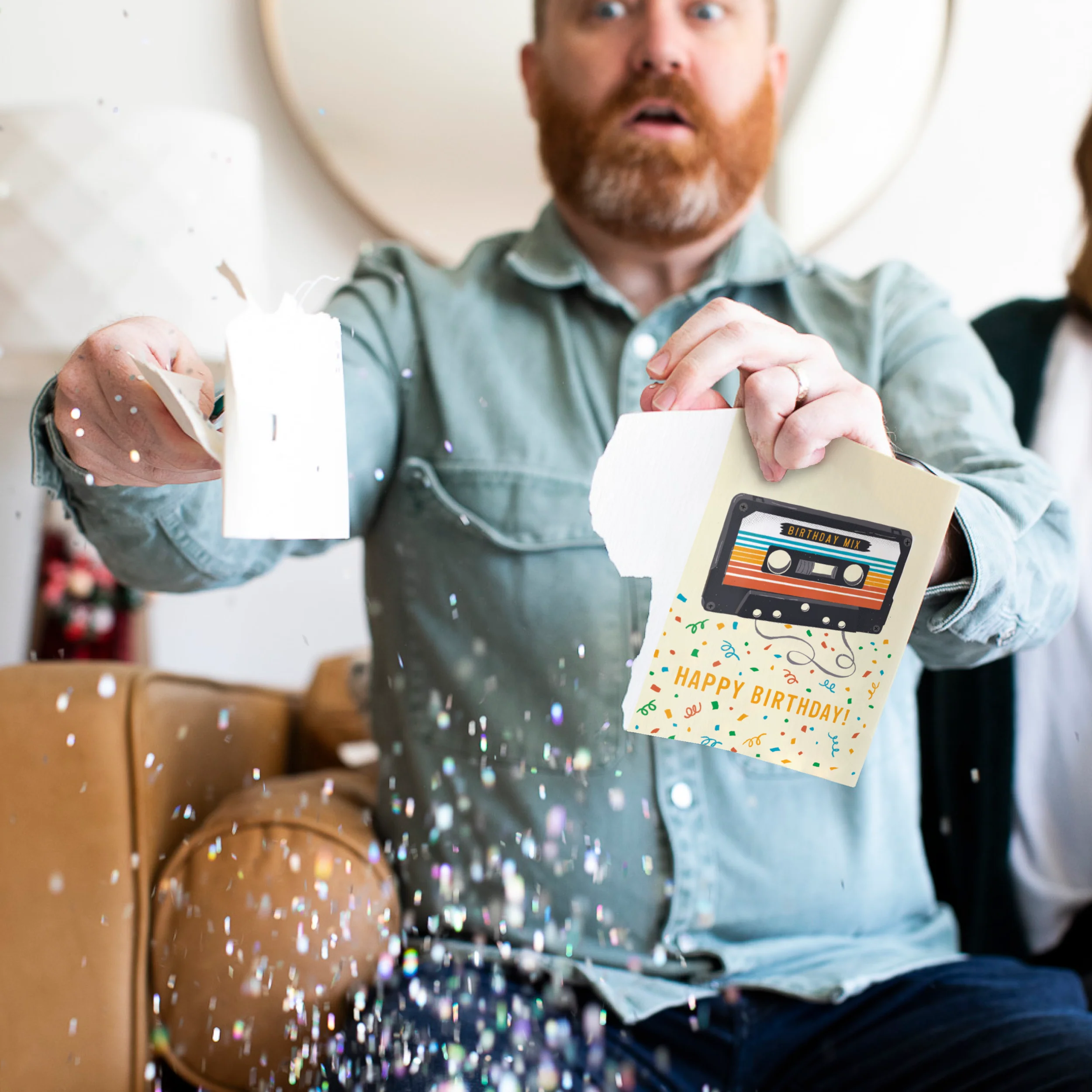 Endless "Never Gonna Give You Up" Birthday Card with Glitter - Image 5