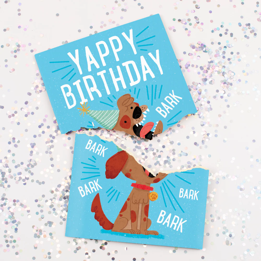 Endless Barking Birthday Card with Glitter - Image 2