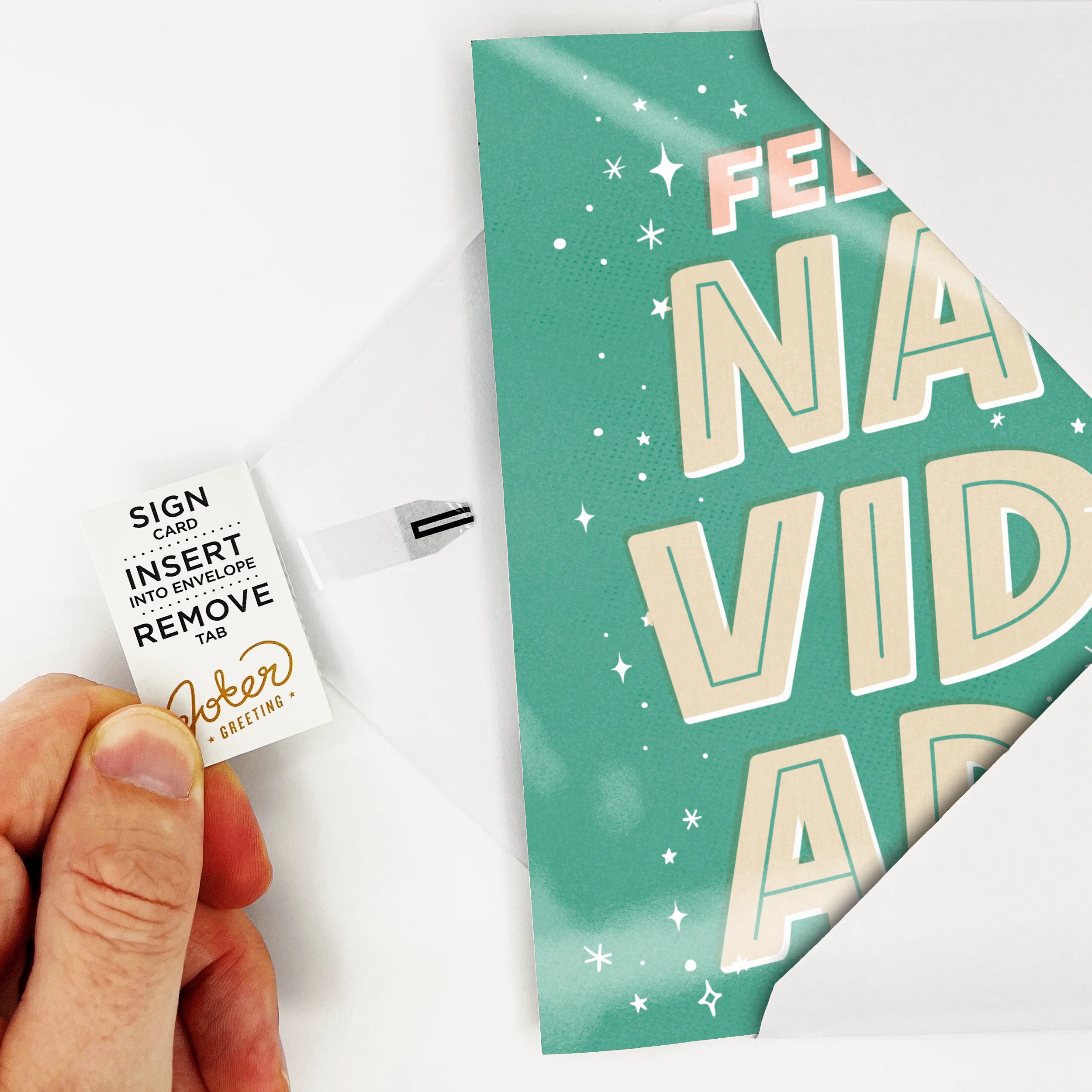 Endless Feliz Navidad Card with Glitter - Image 5