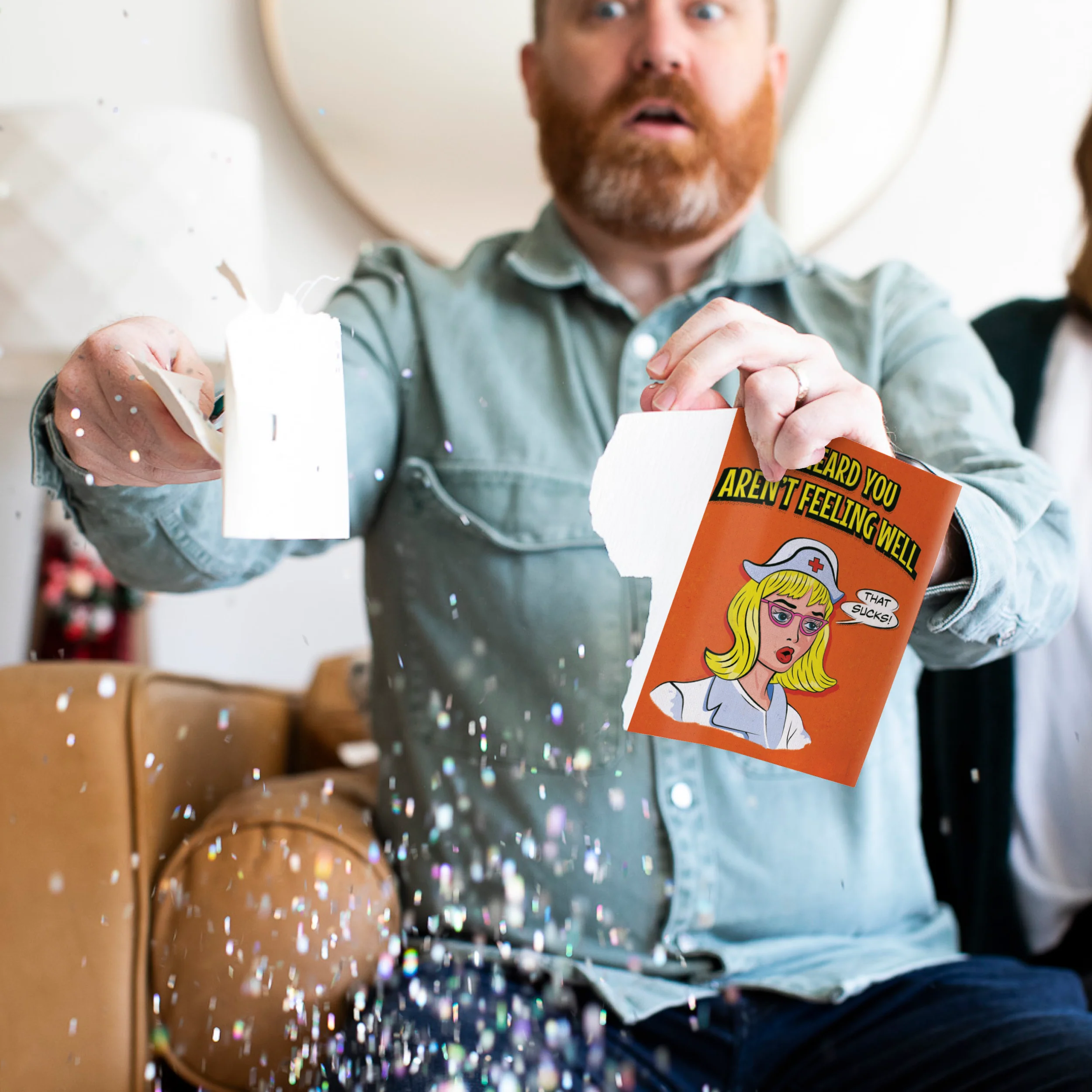 Endless Get Well Card With Glitter - Image 4
