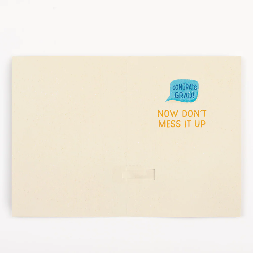 Endless Off-tune Graduation Card with Glitter - Image 3