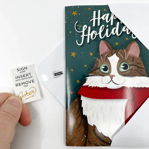 Endless Happy Holidays Card with Glitter - Image 5