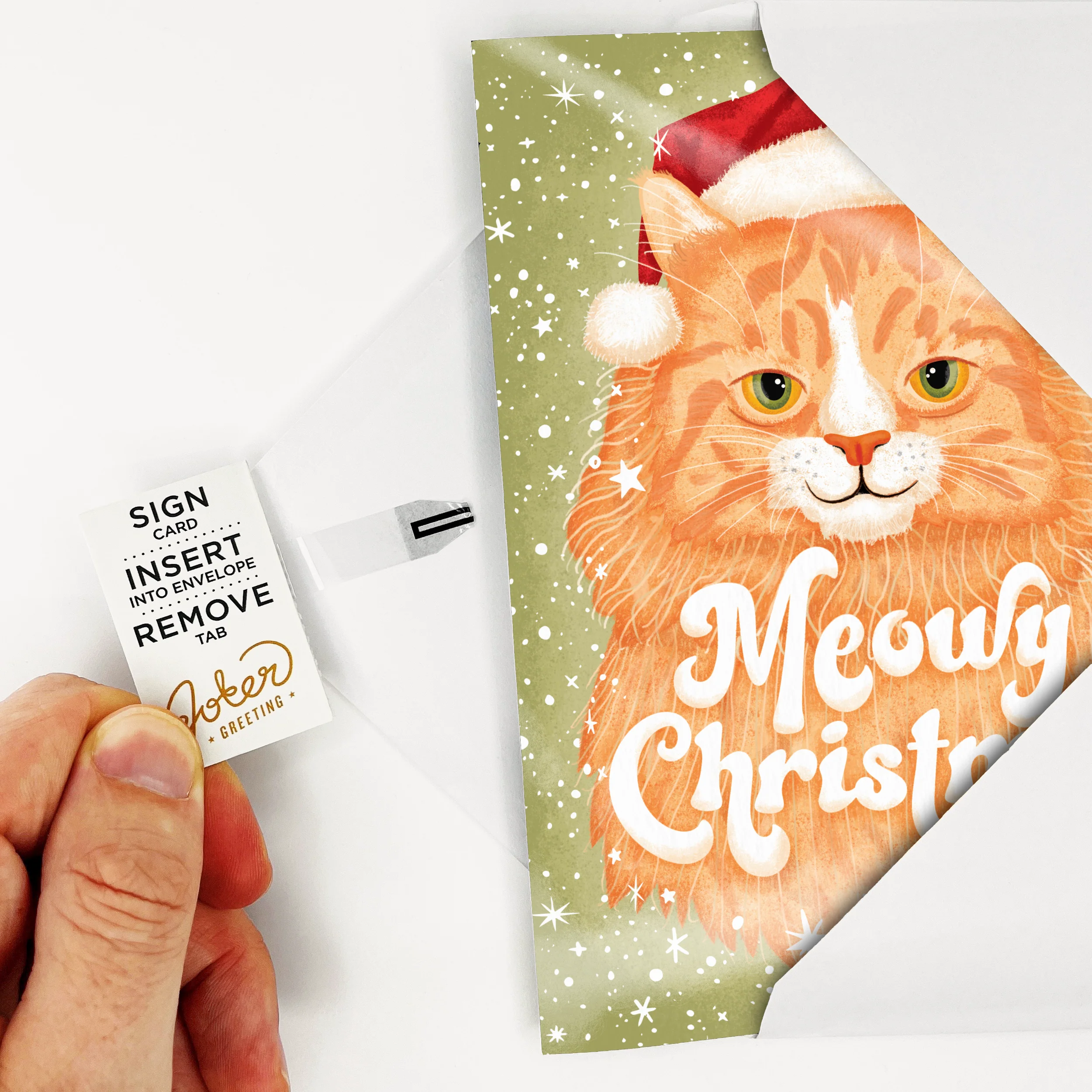 Endless Meowy Christmas Card with Glitter - Image 5