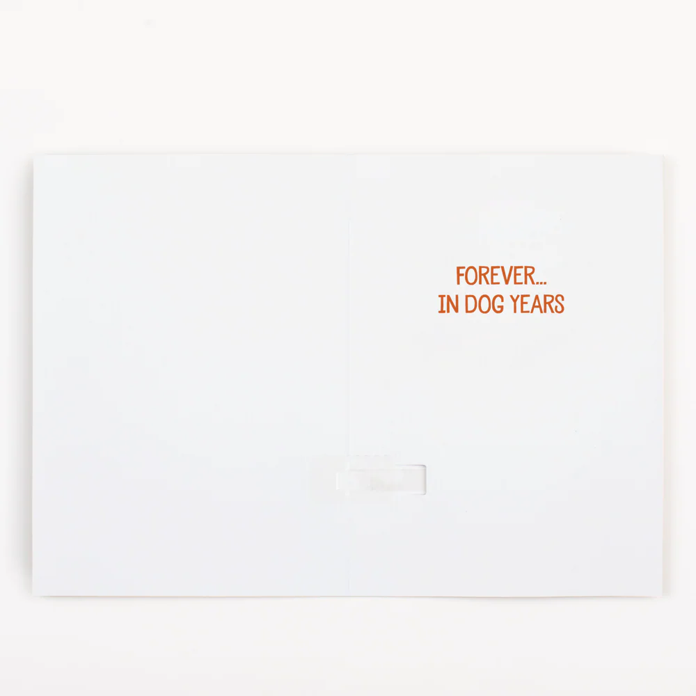 Endless Never Gonna Give You Up Thank You Card With Glitter - Image 3