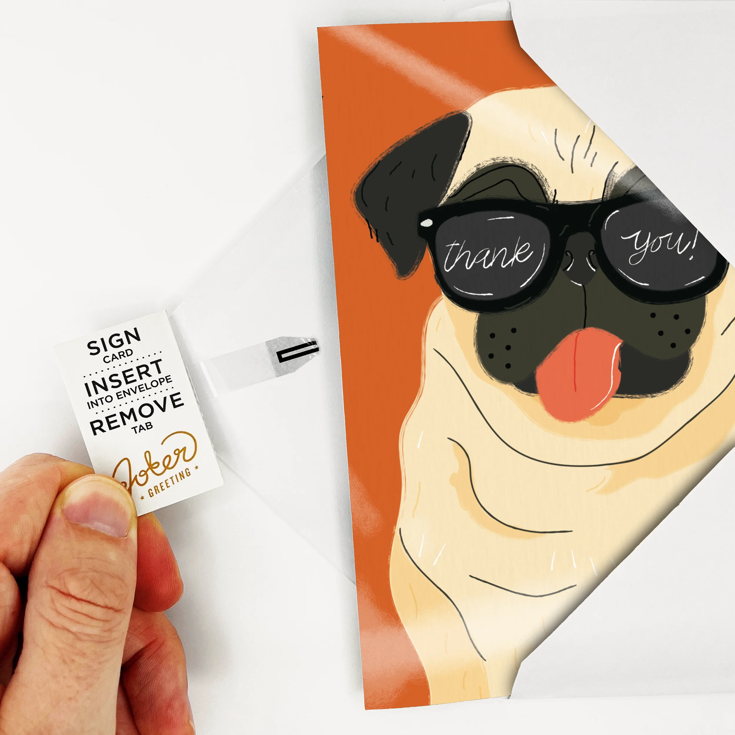 Endless Never Gonna Give You Up Thank You Card With Glitter - Image 4