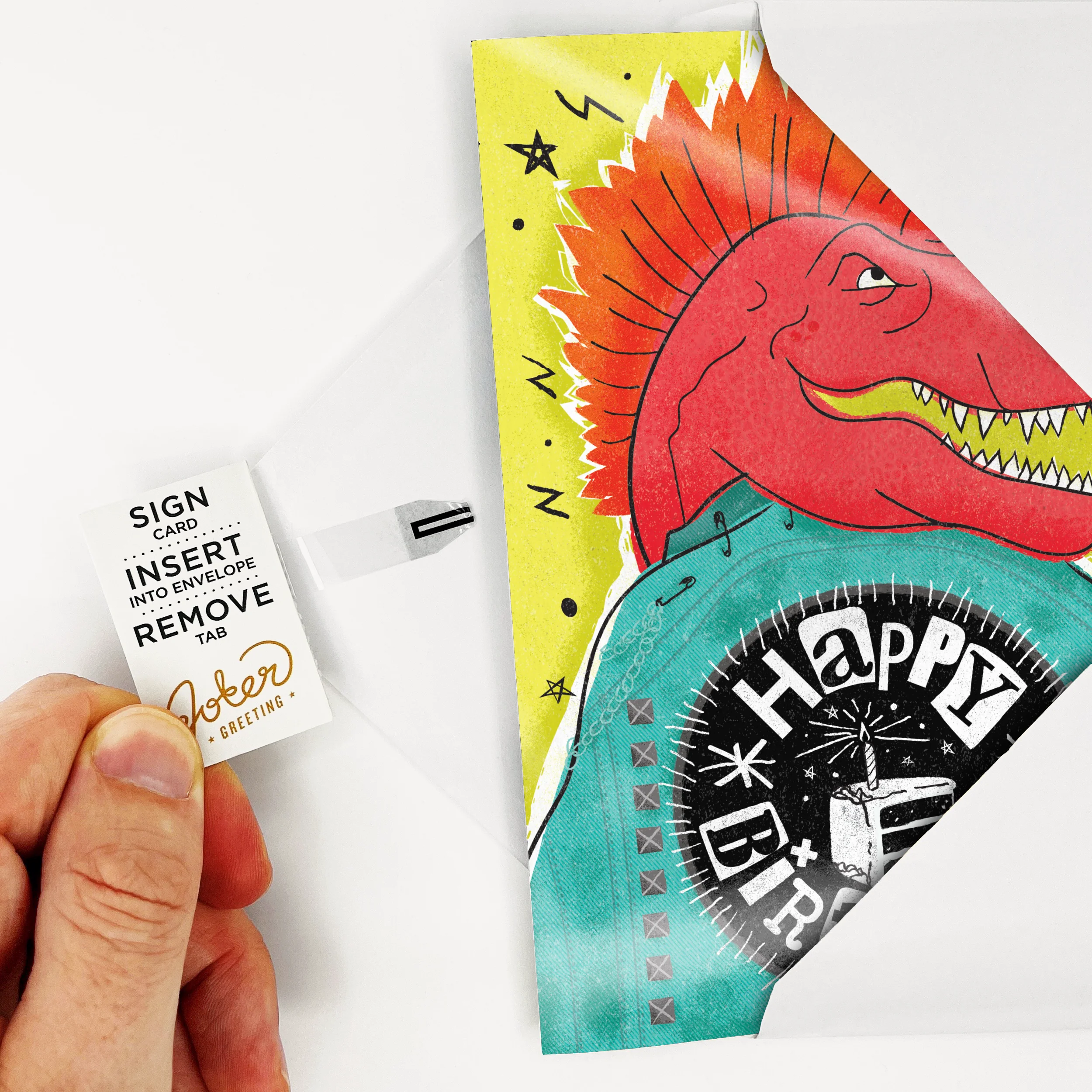 Endless Punk Rock Birthday Card with Glitter - Image 5
