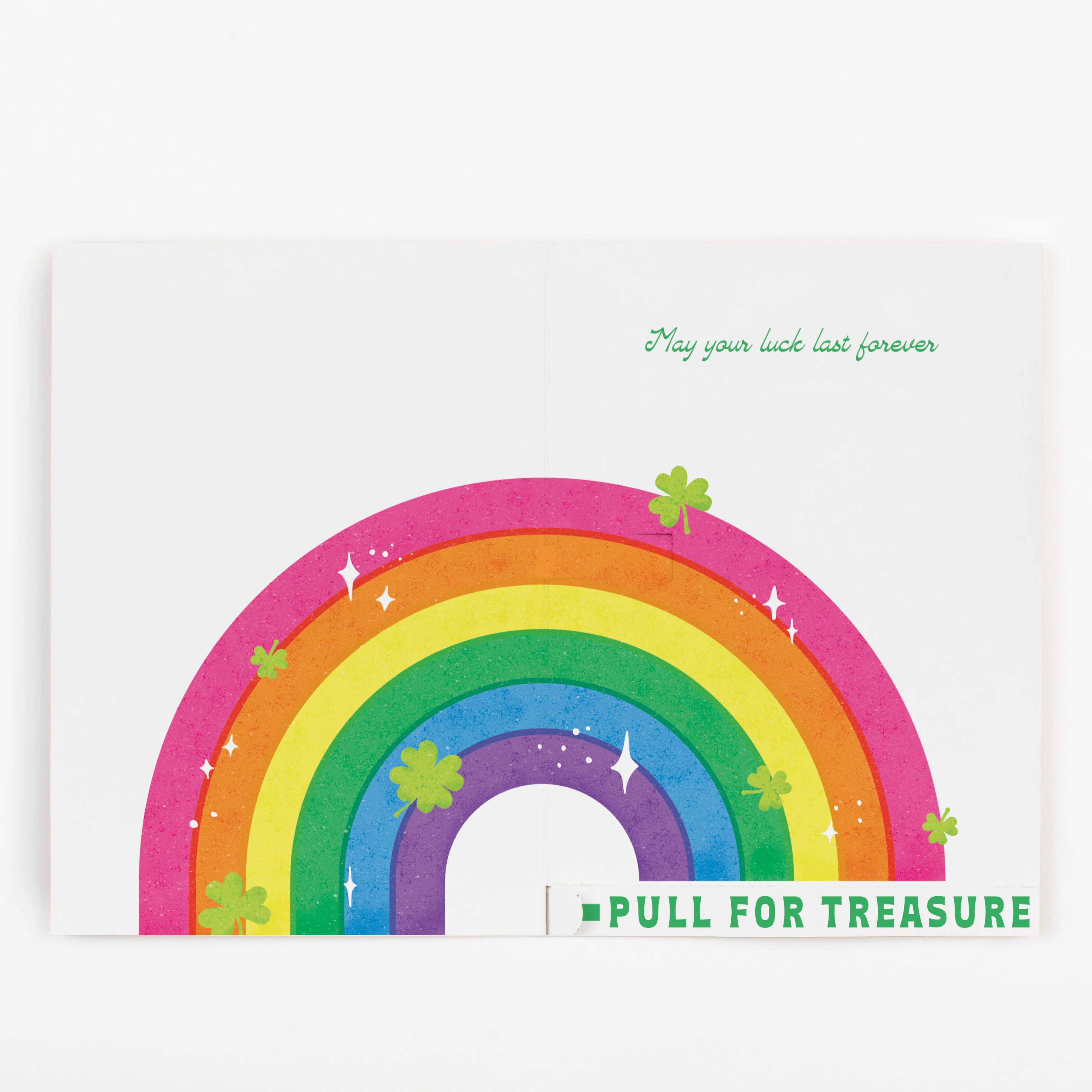 Endless Bagpipes St. Patricks Day Card with Glitter and Sticker Surprise - Image 3