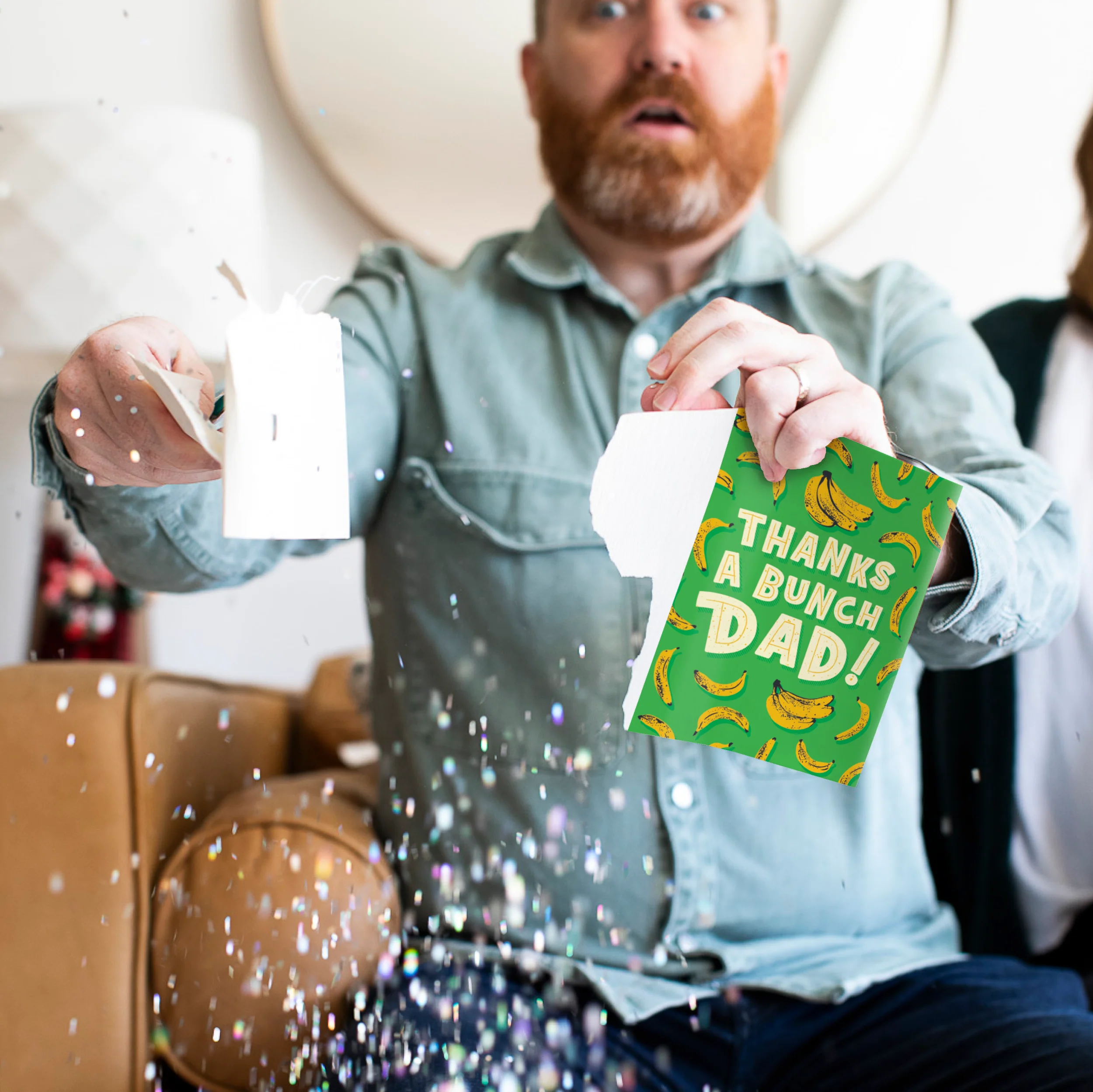 Endless Thank You Dad Card with Glitter - Image 4