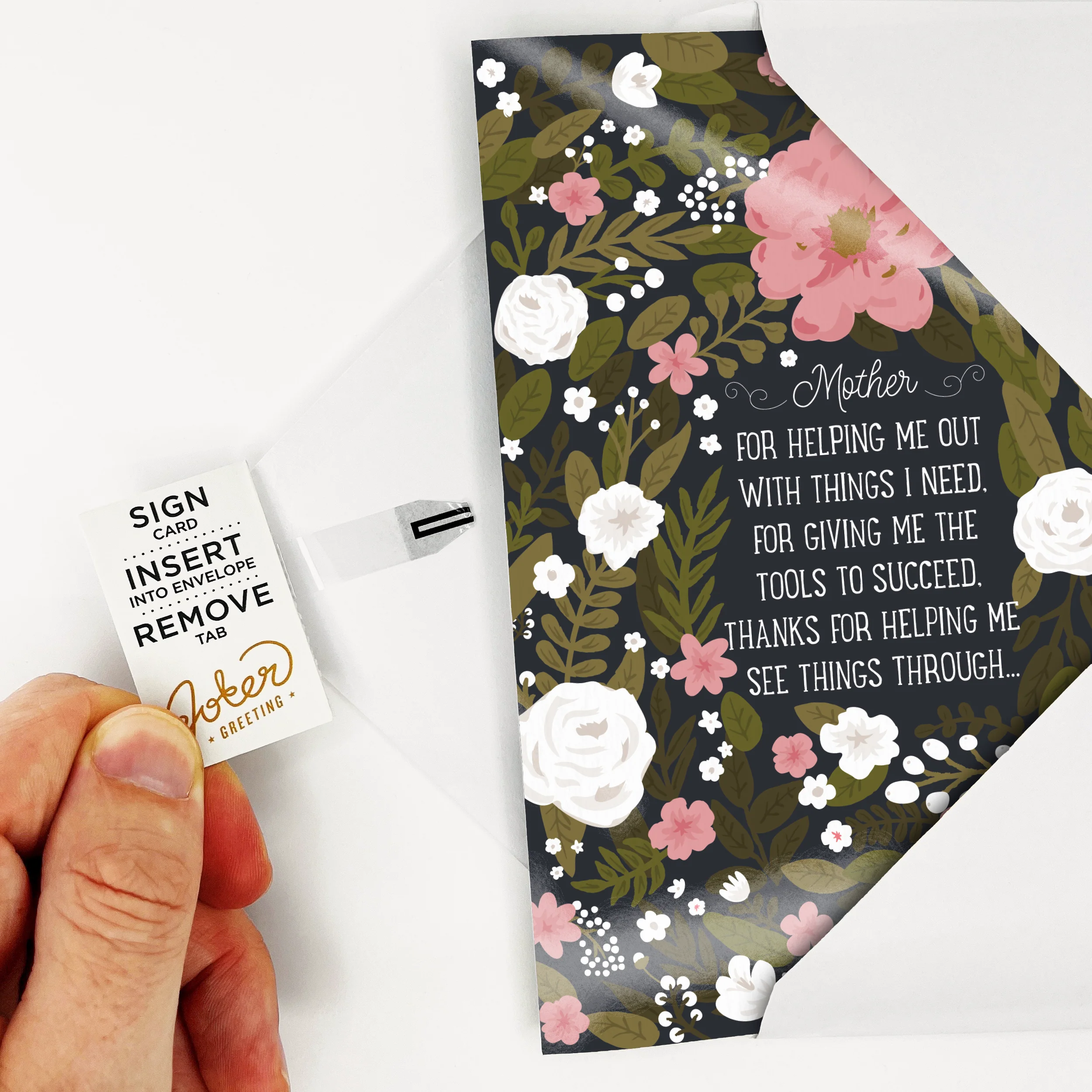 Endless Thank You Mom Card with Glitter - Image 5
