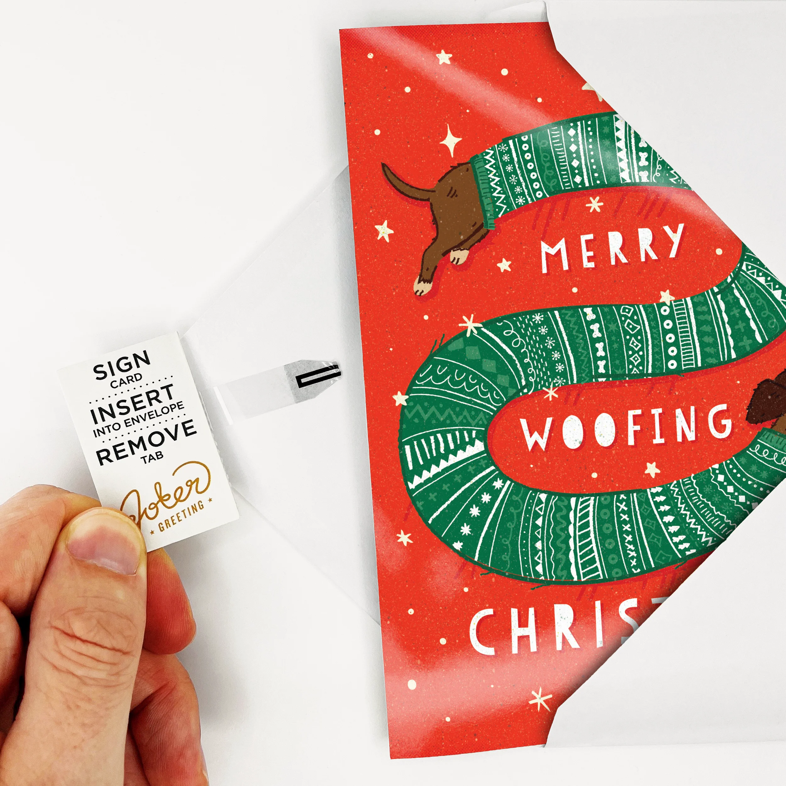 Endless Woofing Christmas Card with Glitter - Image 5