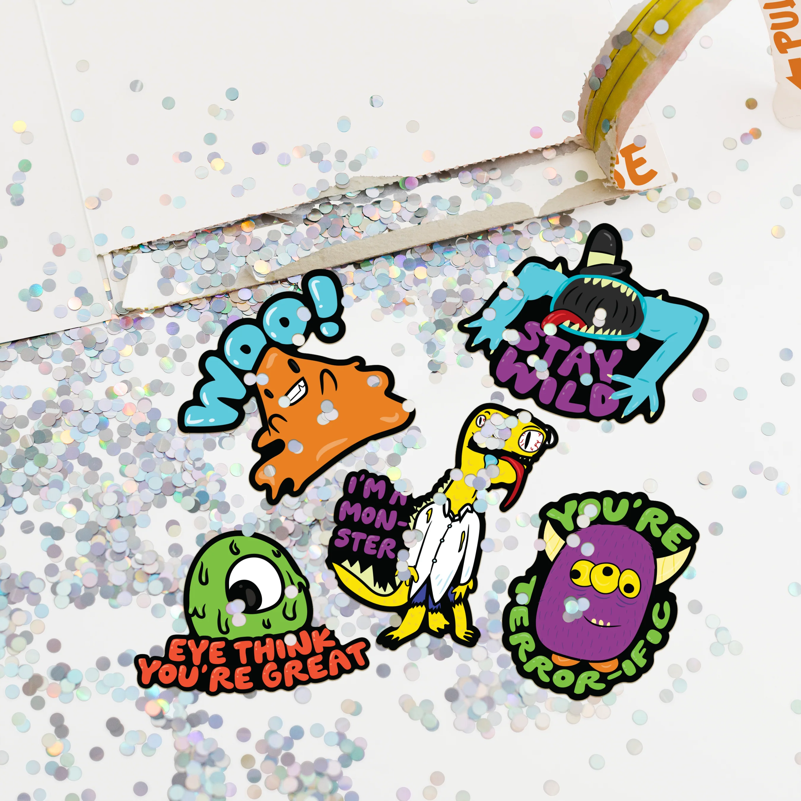 Halloween Glitter and Sticker Surprise Card - Image 4