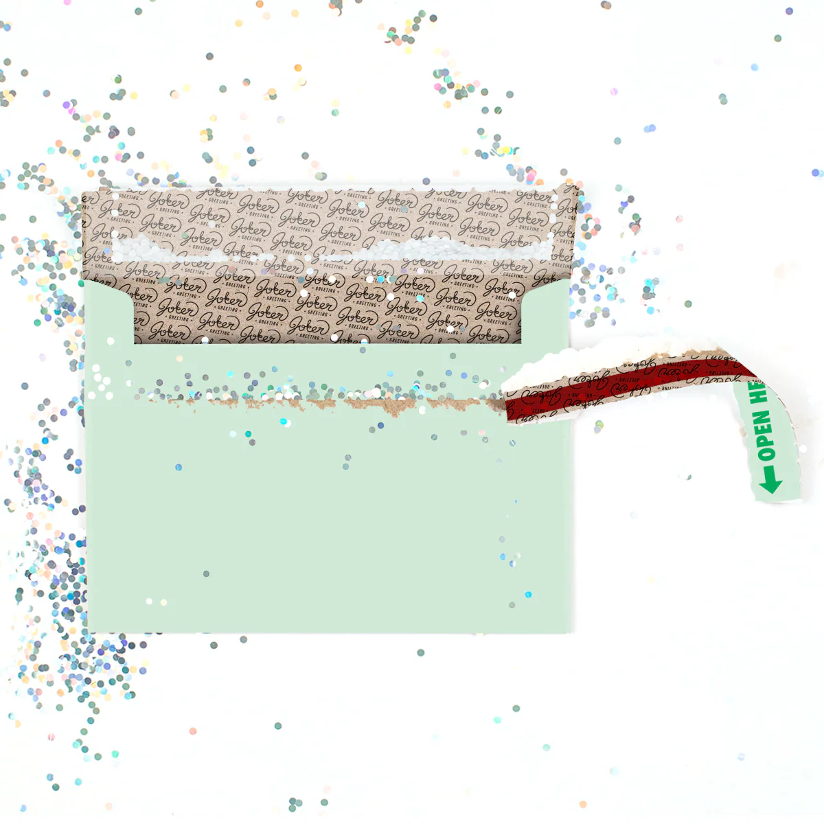 Glitter Trap Mint Envelope (1-Pack) - Image 3